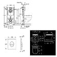 GROHE - Rapid SL pack WC bâti-support autoportant + WC suspendu sans bride Grohe avec abattant SoftClose + plaque (GRRGRSTWR02-FR) - vignette
