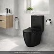 VITRA - WC à poser sans bride VitrA Sento + abattant slim freinde chute noir mat - vignette
