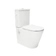 SWISS AQUA TECHNOLOGIES - Brevis cuvette WC à poser sans bride avec abattant SoftClose, avec fonction bidet, vendue sans réservoir, blanc (SATBRE36BFCB) - vignette