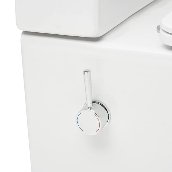 SWISS AQUA TECHNOLOGIES - Brevis cuvette WC à poser sans bride avec abattant SoftClose, avec fonction bidet, vendue sans réservoir, blanc (SATBRE36BFCB) - large