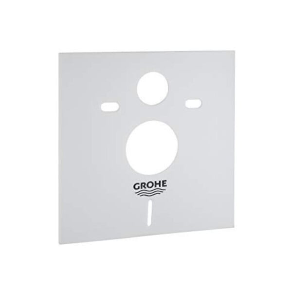 GROHE - Pack WC Bâti-support Rapid SL + WC SAT sans bride + Abattant SoftClose + Plaque chrome + Set d'habillage (ARENAPROJECTSB) - large