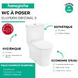 HANSGROHE - WC à poser sans bride sortie universelle Elupura Original S avec abattant - vignette