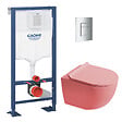 GROHE - Solido pack WC bâti autoportant + WC suspendu sans bride Ceramia PixL avec abattant SoftClose + plaque (GRCEPXPMT02FR-FS) - vignette
