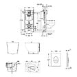 GROHE - Solido pack WC bâti autoportant + WC suspendu sans bride Ceramia PixL avec abattant SoftClose + plaque (GRCEPXPMT02FR-FS) - vignette