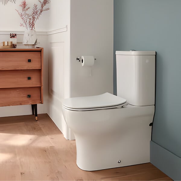 JACOB DELAFON - WC à poser compact sans bride sortie universelle avec abattant extra-plat, déclipsable et frein de chute - large