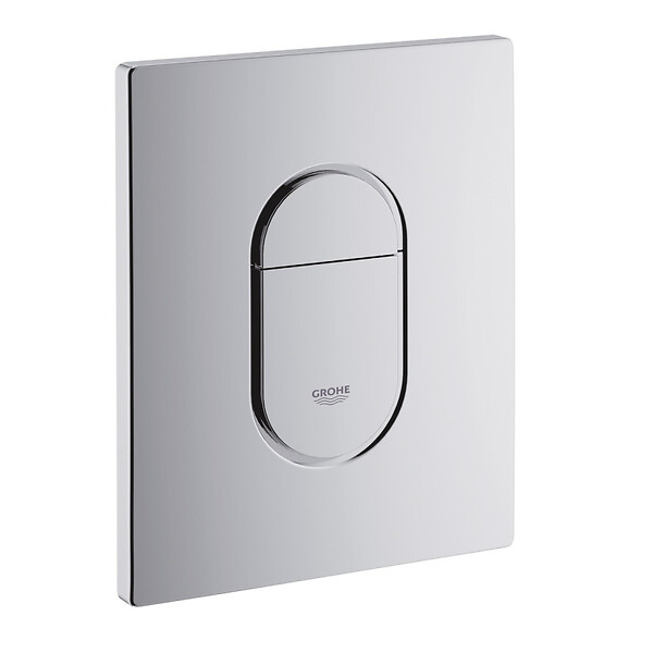 GROHE - Pack WC Bâti-support + WC SAT Infinitio sans bride fixations invisibles + Plaque + Panneau isolation phonique - large