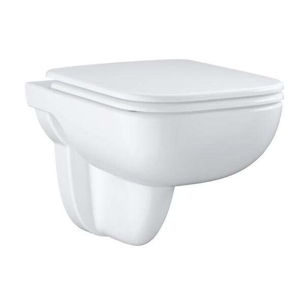 GROHE - Rapid SL Project pack WC bâti autoportant + WC suspendu sans bride Grohe avec abattant SoftClose + plaque (GRRGRSEWR01FR-FS) - large