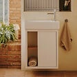 ROCA - Lave-mains mural compact 55 x 27,5 Tura blanc brillant - vignette