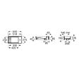 ROCA - Lave-mains mural compact 55 x 27,5 Tura blanc brillant - vignette