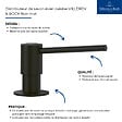 VILLEROY ET BOCH - Distributeur de savon pour évier cuisine Noir mat - vignette