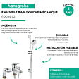 HANSGROHE - Ensemble douche Crometta + Mitigeur bain douche Logis - vignette
