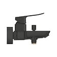 GROHE - Dice mitigeur monocommande bain/douche mural à levier 150 mm, sans ensemble de douche, noir mat (1018722430) - vignette