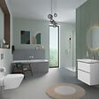 DURAVIT - Mitigeur baignoire mécanique Wave avec colonnettes Idro'Flex - vignette