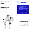 DURAVIT - Mitigeur baignoire mécanique Wave avec colonnettes Idro'Flex - vignette