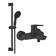 GROHE - Mitigeur bain douche mécanique Start 2021 Noir mat + Ensemble de douche 2 jets avec barre Vitalio Start 110 - vignette