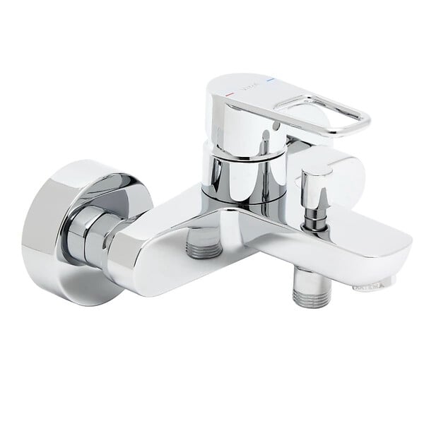 VITRA - Flow Soft mitigeur bain/douche mural à levier, sans ensemble de douche, chrome (A42948) - large