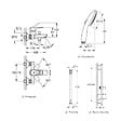 GROHE - Pack mitigeur BD mécanique Start Loop + Douchette Vitalio Start 110 + Barre Quickflix Vitalio Smartactive + Flexible - vignette