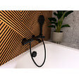 SWISS AQUA TECHNOLOGIES - Infinitio mitigeur de baignoire monocommande mural, entraxe 150 mm, sans ensemble de douche, noir mat (SATBSINF222C) - vignette