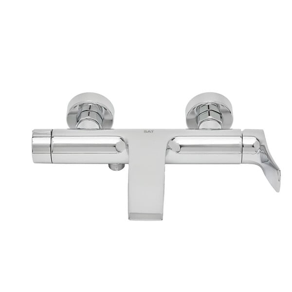 SWISS AQUA TECHNOLOGIES - Infinitio mitigeur de baignoire monocommande mural, entraxe 150 mm, sans ensemble de douche, chrome (SATBSINF222) - large