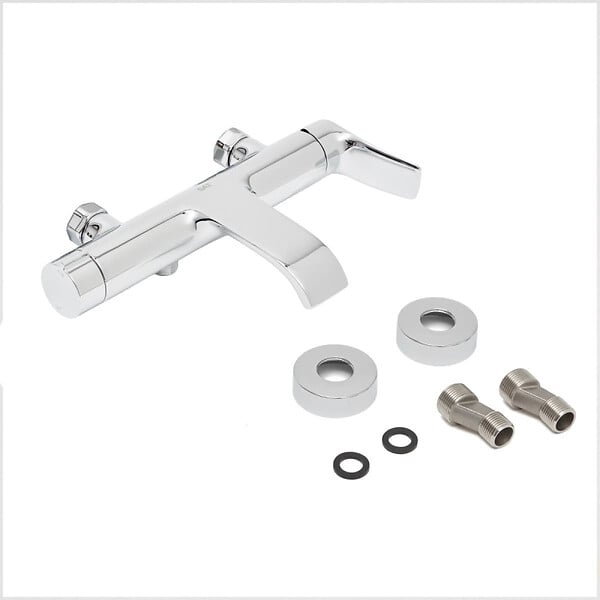 SWISS AQUA TECHNOLOGIES - Infinitio mitigeur de baignoire monocommande mural, entraxe 150 mm, sans ensemble de douche, chrome (SATBSINF222) - large