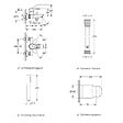GROHE - Mitigeur baignoire mécanique Start Loop avec colonnettes Idro'Flex + Douchette 1 jet + Flexible + Support - vignette