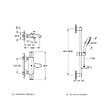 GROHE - Mitigeur baignoire thermostatique Grohtherm 800 avec colonnettes Idro'Flex + Ensemble douche Vitalio Start - vignette
