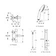 GROHE - Pack mitigeur BD thermostatique Grohtherm 800 Cosmopolitan + Douchette Vitalio Start 110 + Barre Quickflix + Flexible - vignette