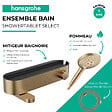 HANSGROHE - Pack mitigeur bain douche thermostatique ShowerTablet Select + Designflex + Douchette Raindance 3 jets Bronze brossé - vignette