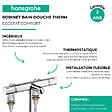 HANSGROHE - Mitigeur bain douche thermostatique Ecostat Comfort chromé - vignette