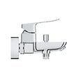 GROHE - Dice mitigeur monocommande bain/douche mural à levier 150 mm, sans ensemble de douche, chrome brillant (1018720000) - vignette