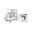 GROHE - Dice mitigeur monocommande bain/douche mural à levier 150 mm, sans ensemble de douche, chrome brillant (1018720000) - vignette