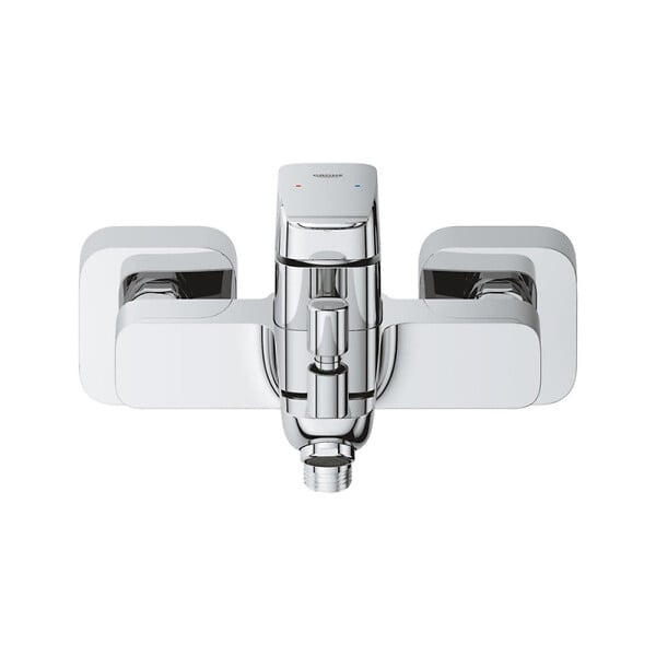 GROHE - Dice mitigeur monocommande bain/douche mural à levier 150 mm, sans ensemble de douche, chrome brillant (1018720000) - large