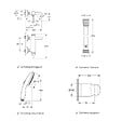 GROHE - Mitigeur baignoire mécanique Essence avec colonnettes Idro'Flex + Douchette 2 jets Start + Flexible - vignette