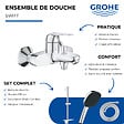 GROHE - Pack mitigeur BD mécanique Swift + Douchette Vitalio Comfort 110 + Barre Quickflix Vitalio Smartactive + Flexible - vignette