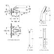 GROHE - Pack mitigeur BD mécanique Swift + Douchette Vitalio Comfort 110 + Barre Quickflix Vitalio Smartactive + Flexible - vignette