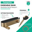 HANSGROHE - Pack mitigeur bain-douche thermostatique ShowerTablet Select + Designflex + douchette Pulsify 3 jets bronze brossé - vignette