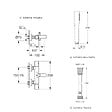 GROHE - Mitigeur baignoire thermostatique Precision Get avec colonnettes Idro'Flex + Douchette 1 jet + Flexible - vignette