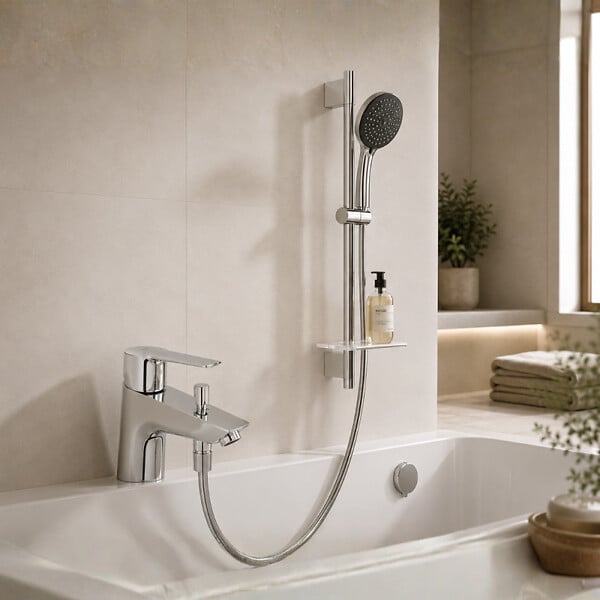 GROHE - Pack mitigeur BD mécanique Quickfix Start + Douchette Vitalio Start 110 + Barre Quickfix Vitalio Smartactive + Flexible - large