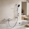 GROHE - Pack mitigeur BD thermostatique Grohtherm 800 Cosmopolitan + Douchette Vitalio Comfort + Barre + Flexible - vignette