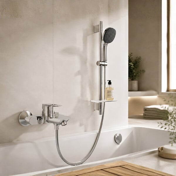 GROHE - Pack mitigeur BD mécanique Start Loop + Douchette Vitalio Comfort 110 + Barre Quickflix Vitalio Smartactive + Flexible - large