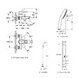 GROHE - Pack mitigeur BD mécanique Start Loop + Douchette Vitalio Comfort 110 + Barre Quickflix Vitalio Smartactive + Flexible - vignette