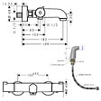 HANSGROHE - Mitigeur baignoire thermostatique Ecostat 1001 CL chromé - vignette