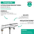 HANSGROHE - Mitigeur baignoire thermostatique Ecostat 1001 CL chromé - vignette