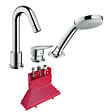 HANSGROHE - Mitigeur baignoire 3 trous Logis chromé + corps encastré avec Secuflexbox - vignette