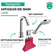 HANSGROHE - Mitigeur baignoire 3 trous Logis chromé + corps encastré avec Secuflexbox - vignette