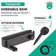 HANSGROHE - Pack mitigeur bain douche thermostatique ShowerTablet Select + Flexible Isiflex + Douchette Pulsify 3 jets Noir mat - vignette