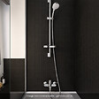 HANSGROHE - Pack mitigeur baignoire mécanique Logis + Ensemble de douche Crometta 2 jets blanc/chromé - vignette