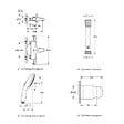 GROHE - Mitigeur baignoire thermostatique Grohtherm 800 avec colonnettes Idro'Flex + Douchette 2 jets Start + Flexible + Support - vignette