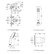GROHE - Mitigeur baignoire mécanique Start Loop avec colonnettes Idro'Flex + Douchette 2 jets Start + Flexible + Support - vignette