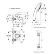 GROHE - Mitigeur baignoire mécanique Start Loop avec colonnettes Idro'Flex + Douchette 2 jets Start + Flexible - vignette